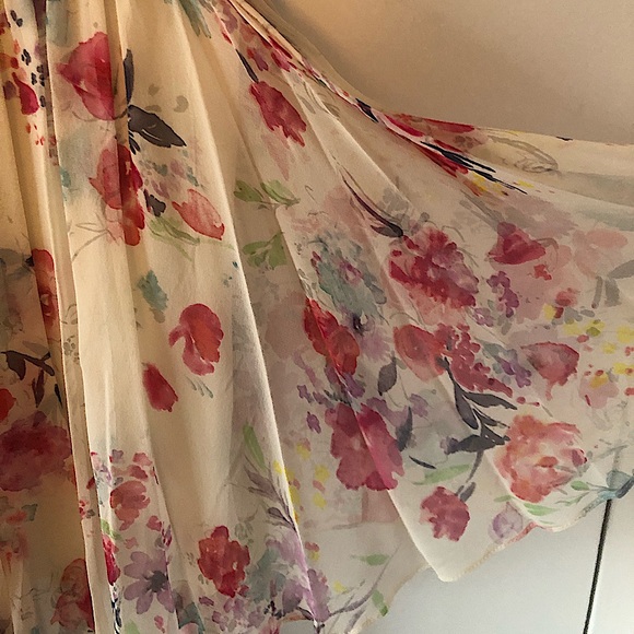 NWT Jill Stuart Silk Floral Cocktail Dress with Tie Waist and Removable … - Picture 10 of 16